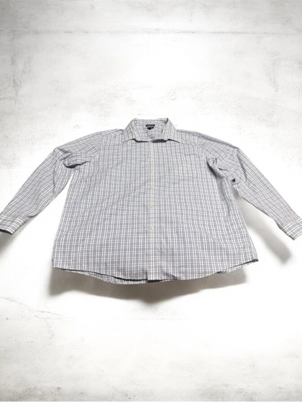 croft & barrow Men's Long-Sleeve Plaid Button-Down Shirt - Blue/Gray